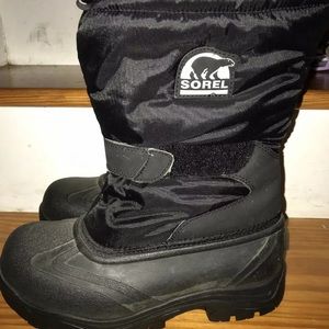 Sorel Snow Cat Strap Black Women's Boots w/ Hook